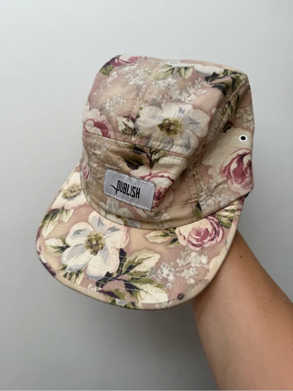 Publish Floral Five-Panel Cap In Excellent Condition